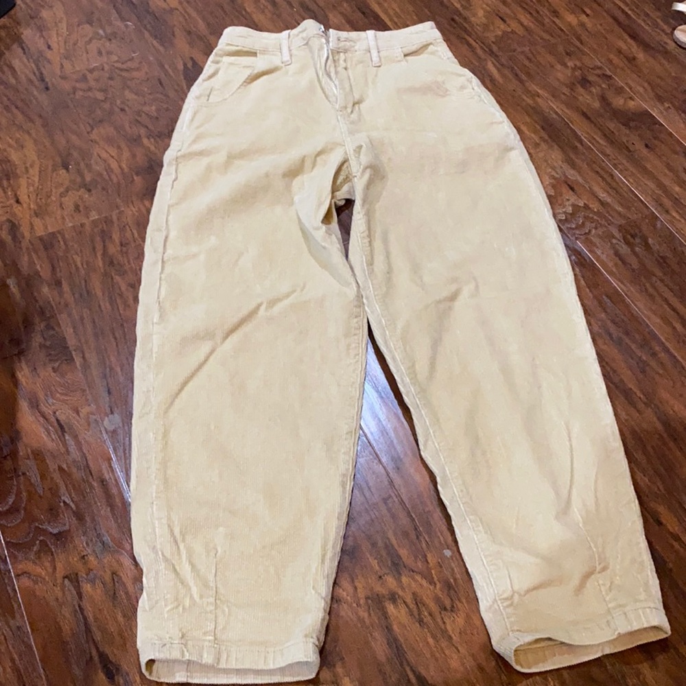 Corduroy khaki pants